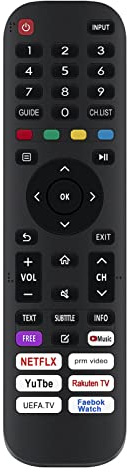 EN2AH30H Telecomando Fit for Hisense NORDMENDE STRONG Akai AKTV3234S | AKTV553J SRT24HE4203 ND55KS5300J 43A6GG 50A6GG 55A6GG 65A6GG 70A6GG 75A6GG 32A4EG 40A4EG H32A4BG 32A4HA 40A4HA 40A4BG