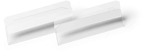 Durable Etikettentasche HARD COVER Etikettenhalter selbstklebend 100x38 mm, Packung à 10 Stück, 118019