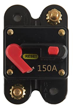 kitletsuit Leistungsschalter Reset Sicherungshalter, 30Amp -300Amp Wasserdicht Leistungsschalter 12-24V (150A)