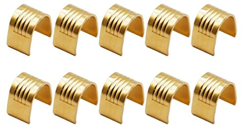 10 Stück/Packung GT2 Zahnriemen-Kupferschnallen, 6 mm Breite, feste Klemmen für Ender3 Serie Ender5 CR10 3D-Drucker 3D-Drucker Zahnriemenzubehör für Ender3 Serie Ender5 CR10