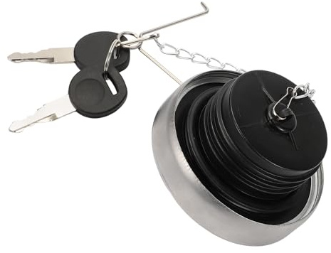 QUARKZMAN Tankdeckel Mit Schloss Für Iveco Eurocargo 91-15 3er-Pack | Schwarz, Kunststoff Und Metall, Mit Schlüsseln, Referenznummern 2993923/1402004/1481301, Wasserdicht Und Hitzebeständig