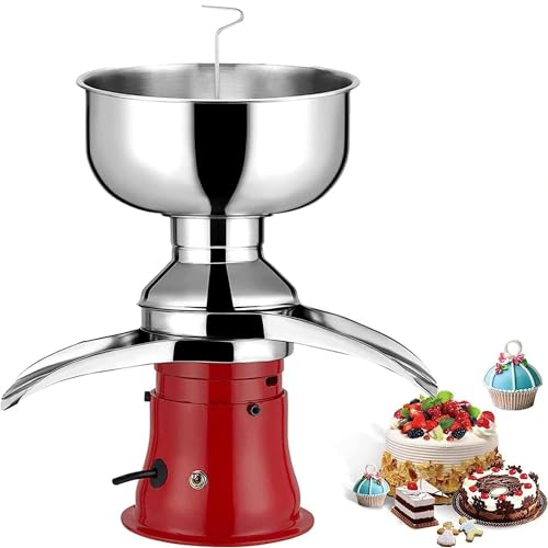 DRYIC Separadores de Nata eléctricos de acero Inoxidable, Separador de Nata de Leche Fresca 50L/H centrífugo Divisor de Mantequilla y Nata