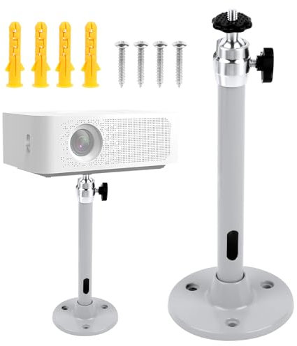 Mini supporto per proiettore, supporto da soffitto per proiettore, universale, in alluminio, mini supporto per proiettore, supporto per proiettore, supporto da parete per soffitto, da parete, portata