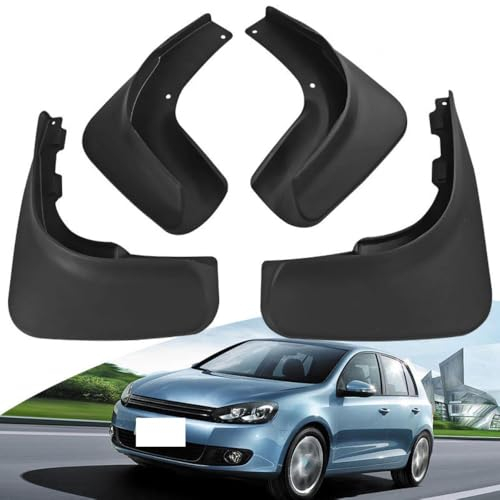 Bqieai 4PCS Auto Vorne Hinten Schmutzfänger, Für Golf 6 2009-2013 Rad Spritzschutz Kotflügel Staubdicht Schlamm Klappen Car Styling Zubehör