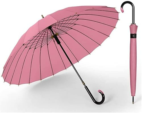 ZUOZUIYQ Regenschirm, Golfschirm, übergroß, Winddicht, Stockschirm, Hakengriff, schnell trocknend, Verstärkung, Stockschirm für Damen und Herren, Outdoor-Sport, Golfschirme