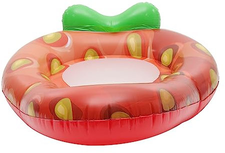 KOMBIUDA Aufblasbare Poolliege Fruchtförmiges Schwimmendes Wasserhängematt Strapazierfähige PVC-wasserliege Aufblasbarer Pool-Schwimmer Für Erwachsene Sommer-spaß Für Pool Und See