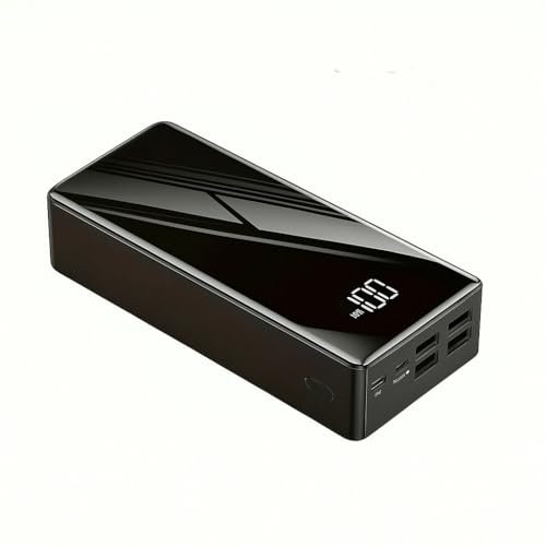 Batterie Externe 50000mAh| Ultra Haute CAPACITÉ 4 Ports USB, Écran LED, Charge Simultanée Multiple, Noir, 16,5 x 8,1 x 5 cm| Power Bank avec Écran LED, 4 Ports USB | entrée Type C | Micro