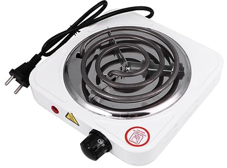 GLEAVI Horno Eléctrico Pequeño De Bobina Para Café Cabezal 1000 w Ajustable Control De Temperatura, Estufa Portátil, Protección Contra Sobrecalentamiento Para Viajes y Eventos
