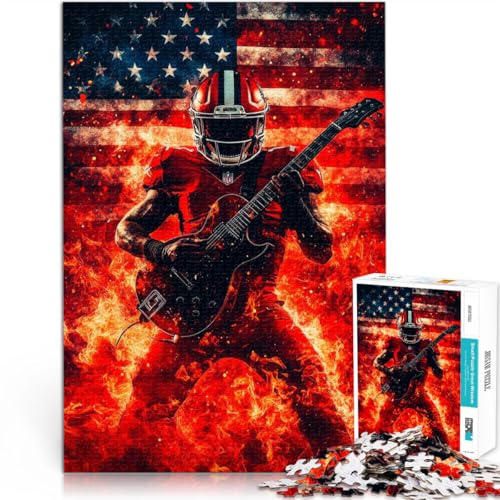 Familienaktivität American-Football-Rockstar 1000 Teenager-Teile-Puzzle 26x38cm Tolle Geschenke und Spielzeuge Geeignet ab 14 Jahren