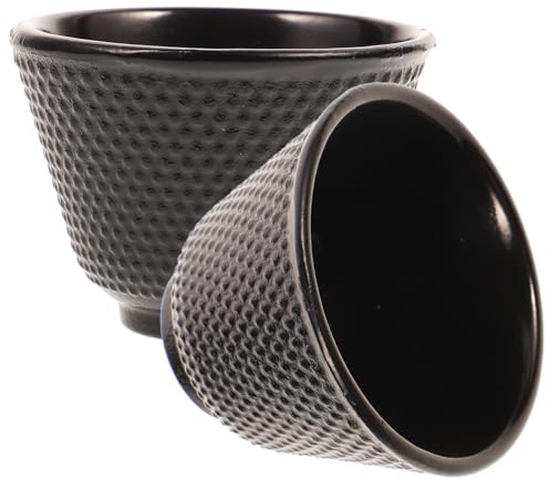 FUNNETOYU 2 pièces Tasses à Thé Rétro Fonte Ensemble de Tasses de Thé pour Infusion Accessoires Élégants