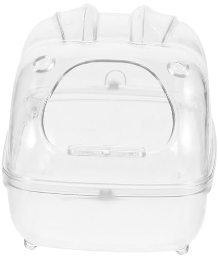 Toyvian Sandbadehaus Für Kleintiere Acryl-hamsterbadewanne Meerschweinchen-sandkasten Badesandbehälter Für Hamster Hamster-Toilette Mit Glatter Oberfläche Robustes Chinchilla-sandbad
