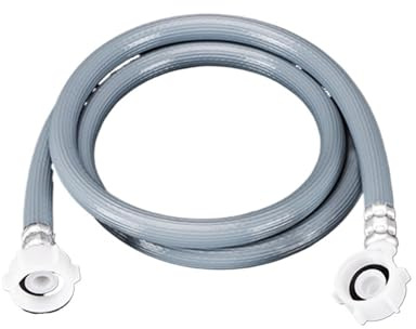 0,6–8 M Waschmaschinenschlauch Mit 3/4-Zoll-Anschluss For Spülmaschinen-Einlassrohr, PVC-Rohr, Wasserzulauf-Füllschlauch Mit 90-Grad-Biegeteilen(4M)