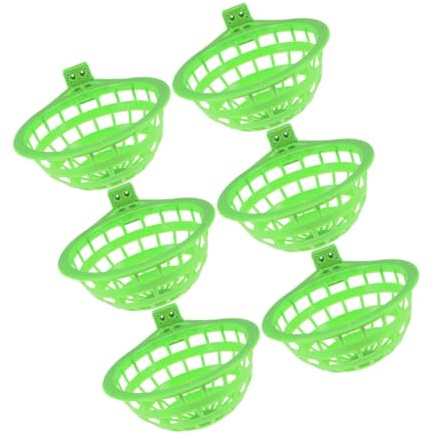 Alipis Lot de 6 Bols de Nidification pour Pigeons en Plastique Vert, Grosse Taille, Bassins D’élevage ’Incubation, Nid Artificiel Sûr et Facile à Nettoyer, pour Élevage et Reproduction