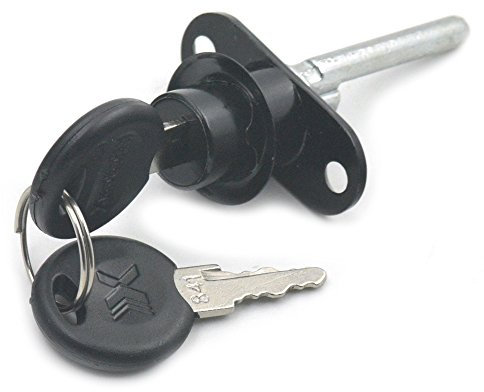 Fujiyuan 1 Set Schrankschloss, Möbelschloss, Schublade, Schreibtisch, Spind, Kleiderschrank, Aktenschrank, 2 Schlüssel, Bastelzubehör, 16 mm, schwarz