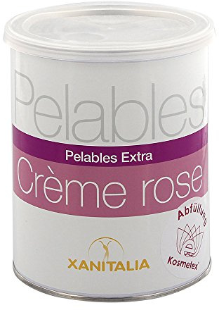 Kosmetex Creme Rosa Xanitalia Pelables EXTRA Wachs-Dose für flexibles Waxing ohne Vliesstreife, 800g