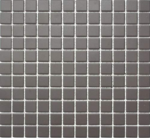 Mosaik Fliese Keramik braun unglasiert für BODEN WAND BAD WC DUSCHE KÜCHE FLIESENSPIEGEL THEKENVERKLEIDUNG BADEWANNENVERKLEIDUNG Mosaikmatte Mosaikplatte