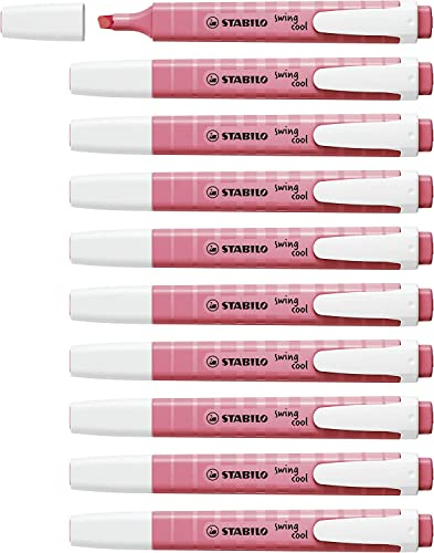STABILO - Textmarker - swing cool Pastel - 10er Pack - Kirschblütenrosa