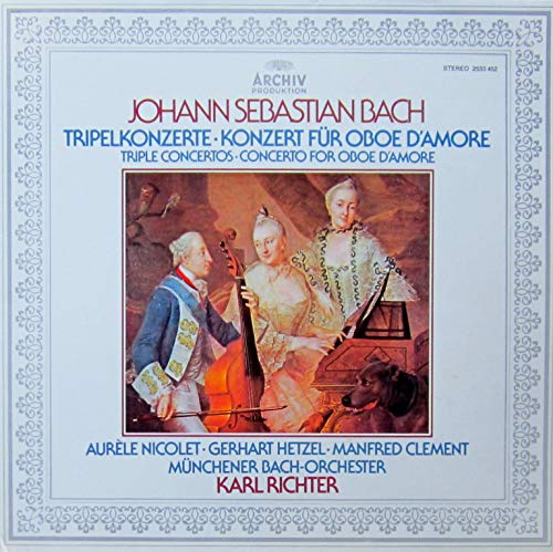 Bach: Tripelkonzerte / Konzert für Oboe d'Amore [Vinyl LP] [Schallplatte]