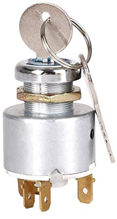 Interruttore di avviamento accensione Interruttore di accensione Interruttore di sostituzione del motorino di avviamento Accensione universale 12V Blocco accensione con chiave, 5 pin / 7 pin