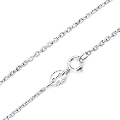 DALARAN 925 Sterling Silver 16 18 20 24 Inch Box Chain Cable Snake Rope Chain Italy Necklaces for Women