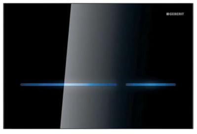 Geberit Betätigungsplatte Sigma80 für 2-Mengen-Spülung berührungslos, 116.090.SG.6, Farbe: Schwarz/Glas