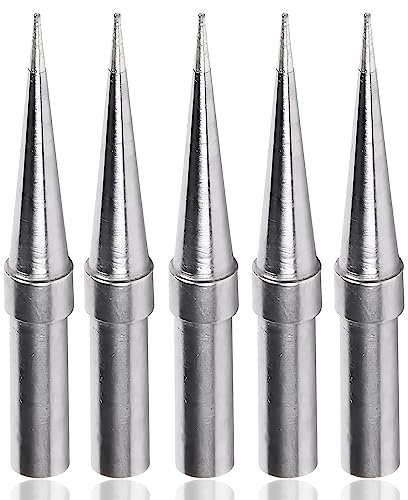 Yakamoz 5Pcs ET Series Soldering Iron Tips ETO Soldering Tip Set Replacement Solder Tips for Weller WE1010NA WES51 WES50 PES51 PES50 WEP70 EC1002 EC1201A