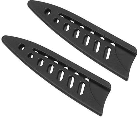 PATIKIL PP Sicherheit Messer Abdeckung Hülsen für 3.5 Gemüsemesser 2 Pack Messer Kantenschutz Klingenschutz Universal Messer Scheide Tragbar für Küche Schwarz