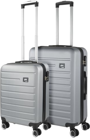 SKPAT - Valise Grande Taille 23Kg Rigide Spacieuse XL pour Soute Avion Ultra Résistante avec Cadenas à Combinaison Idéale pour Voyages Longs Et Moyens Séjours., Argenté
