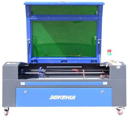 otmechl 100W CO2 Laser Graviermaschine Lasergravurmaschine 1000mmx800mm,Laser Cutting Engraver Graveur,Autofokus,Duale Gravurplattformen, LightBurn-kompatibel, Laser Engraving Maschine