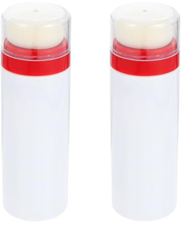 VICASKY 2 Stk Puderquaste Kleinkind Pulver Talkum Spender Körper Flasche Babypuder in Reisegröße Kosmetische Reisebehälter Nachfüllbare Reiseflasche Puff Mini-babypuder Bebe Weiß Plastik