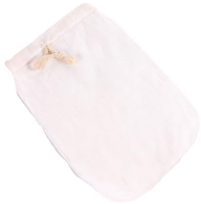 PRETYZOOM Paquet Filtre en Lin Beige Réutilisable 8x12 Pouces pour Jus et Café, Filtre Passoire Alimentaire sans Odeur, Cuisine et Préparation de Boissons