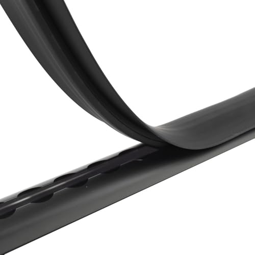 Abdeckprofil für halbrunde Airlineschienen 100 cm, Kunststoff, schwarz