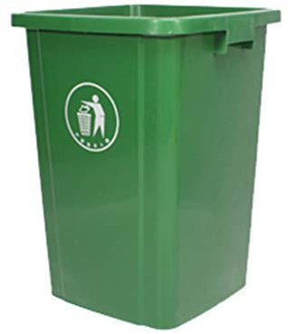 JKJZSALJ Contenedores De Basura para Exteriores para Patio - Escondite De Basura De Plástico para Exteriores Hogar, La Cocina, La Oficina, El Bote De Basura Comercial, Verde, 100 L
