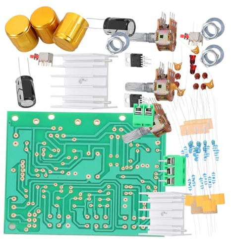 SOLUSTRE 1set Dual Channel Audio Amplifier Board Kit for Subwoofer Elegant Design Easy Assembly Performance for Home