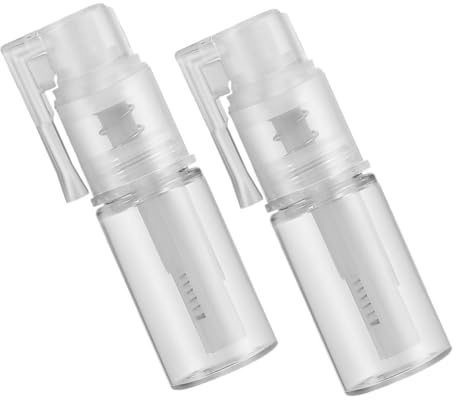 Healeved 2stücke Körperpuder-applikator Nachfüllbare Pudersprühflasche Mit Langer Düse Tragbarer Glitzerstaubsprüher Für Kosmetika Und Reinigungsprodukte