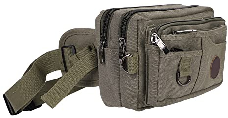 Sac de Ceinture Sac Banane en Toile Homme Femme Sacoche Banane Grande Capacité avec Poches Ceinture de Course Réglable Sacoche à Poitrine Sacs à Bandoulière Sacs de Running Randonnée