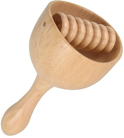 CALLARON Taza de Masaje de Madera para Maderoterapia Corporal con Diseño Ergonómico, Promoviendo la Relajación Bienestar en Uso Doméstico