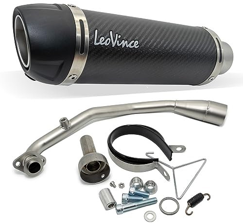 Impianto di scarico LeoVince - Impianto completo GP CORSA EVO Racing, carbone, tecnopolimero e killer DB per Honda PCX 125