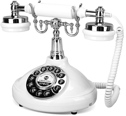 Audio GuestBook,Phone Guest Book,Audio Guest Book Wedding Phone,Bridal Shower Party Gifts,Vintage Guest Book Telephone Record Customized Voice Message for Your Wedding Party