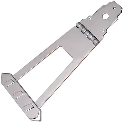 Archtop Jazzgitarre Brücke Saitenhalter Zinklegierung Trapez Saitenhalter Halb Hohlkörper E-Gitarre Zubehör 6 Saiten