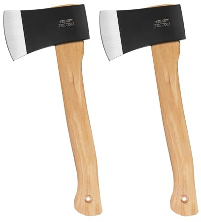 JXE JXO 14.2 Throwing Axe 2 Pack, 1055 Carbon Steel Hickory Handle, Great for Axe Throwing Recreation and Competition