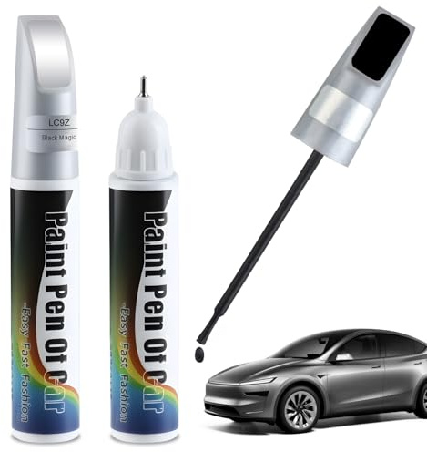 Penriter 2pcs LC9Z Noir Magique Stylo Retouche Peinture Voiture pour Volkswagen/VW, 2-In-1 Peinture Voiture Carrosserie, Stylo Anti Rayure Voiture, Stylo Réparation des Rayures Auto De Peinture