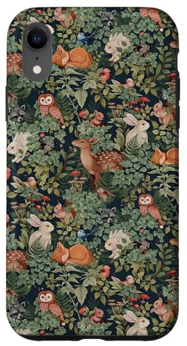 Motif botanique de la Faune et de la Flore des Bois Coque pour iPhone XR