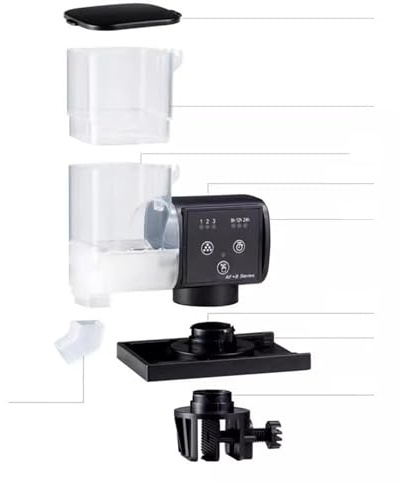 Alimentador para Peces de Acuario Dispensador Inteligente y Preciso
