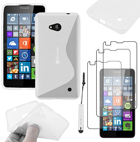 ebestStar - kompatibel mit Microsoft Lumia 640 Hülle 640 LTE Dual Flex Silikongel Handyhülle, Klar TPU Schutzhülle, S-line + Mini Stift +3 Kunststofffolies, Transparent