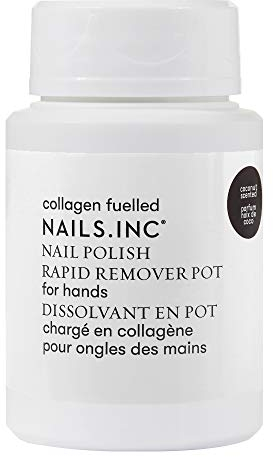 Nails Inc Powered By Collagen Express Pot de Dissolvant pour Vernis À Ongles