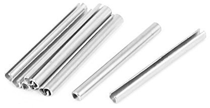 Aexit 10Stk. Schrank-Zubehör M3x35mm 304 Edelstahl Hohlsplinte Spannhülsen Scharniere Spannstifte Befestiger