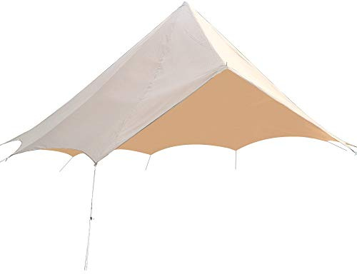 Bell Tent Dachplane Zelt Regenschutz Regendach Dachschutz für Outdoor Camping, Beige für 3M / 9,8ft Zelt