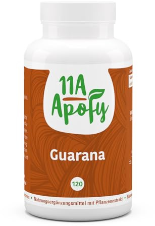 11A-Apofy | Guarana | 180 mg natürliches Koffein pro Tagesdosis | 120 Kapseln