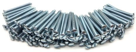 Jones DIY M3.5 Silver Electrical Socket Screws, 35mm, For Switches, Light Switch, Plug Sockets, 3.5mm x 35mm (100)